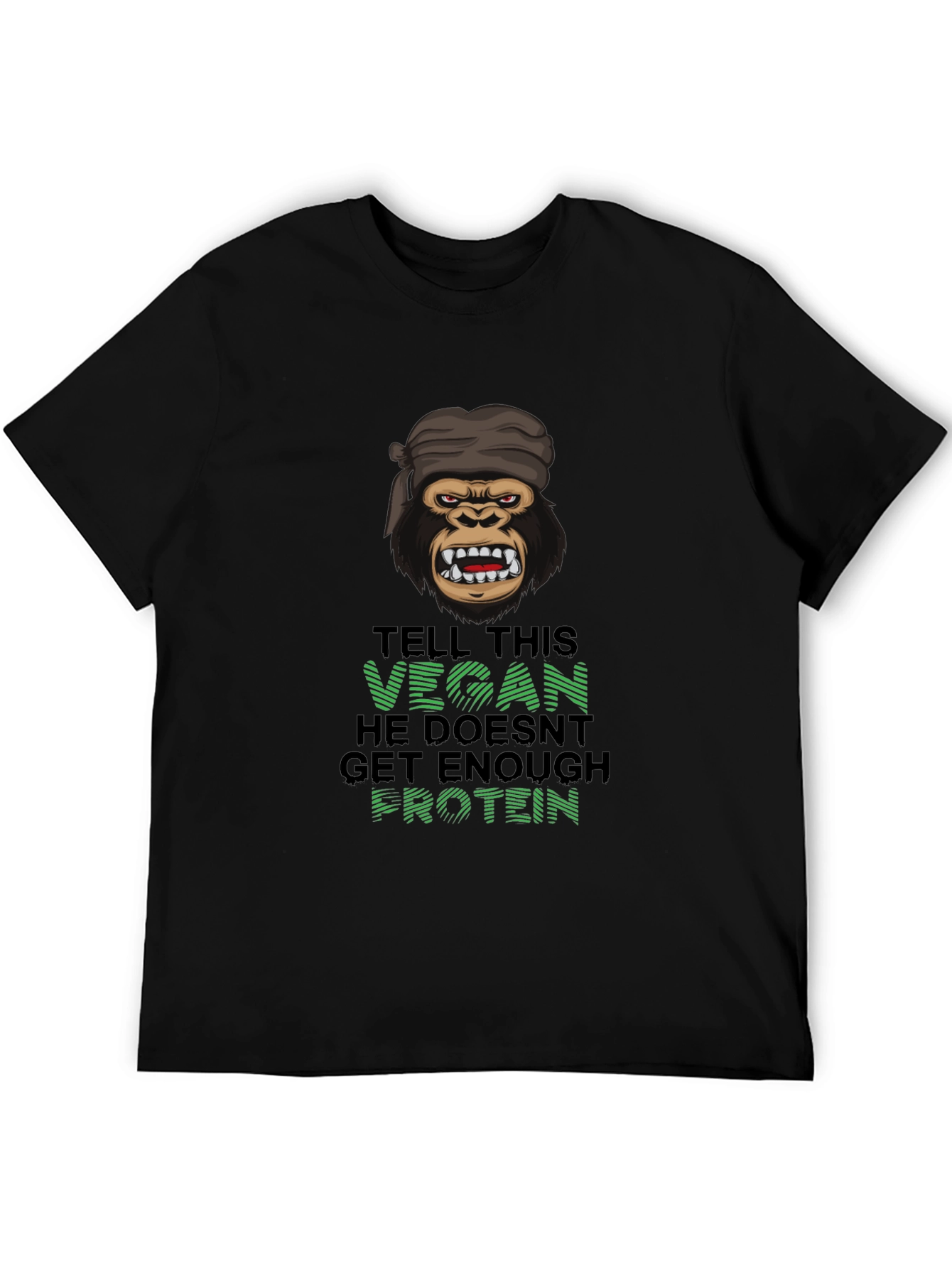 Vegan Gorilla T-Shirt: Enough Protein?