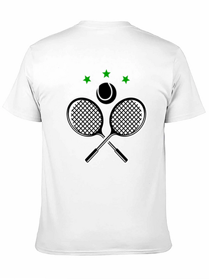 Tennis Rackets & Ball Graphic T-Shirt