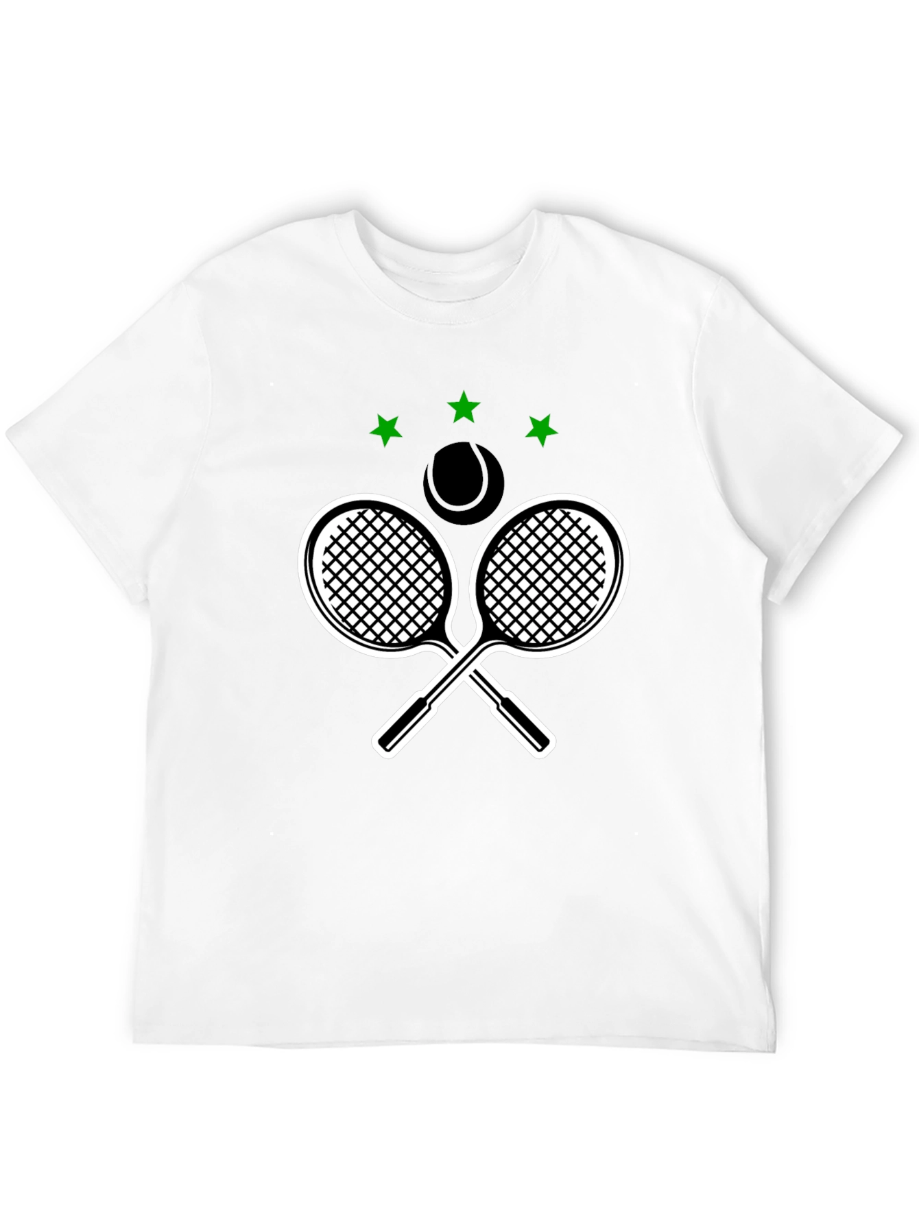 Tennis Rackets & Ball Graphic T-Shirt