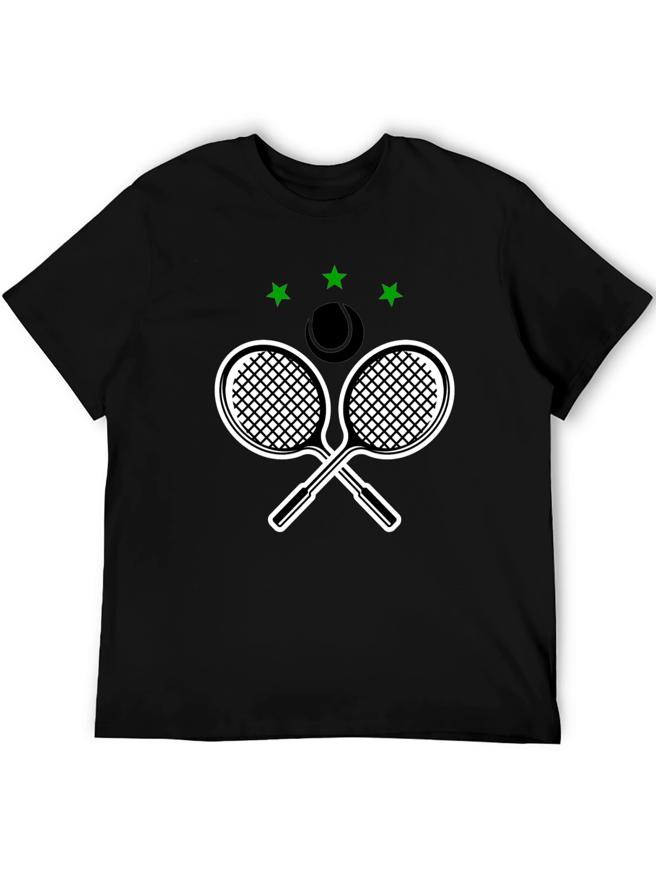 Tennis Rackets & Ball Graphic T-Shirt