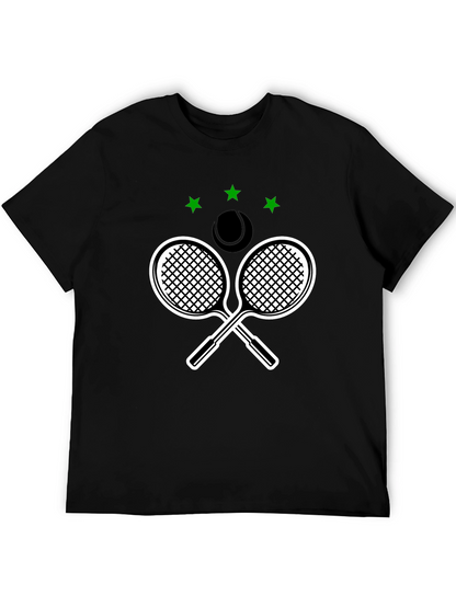 Tennis Rackets & Ball Graphic T-Shirt