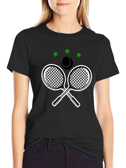 Tennis Rackets & Ball Graphic T-Shirt