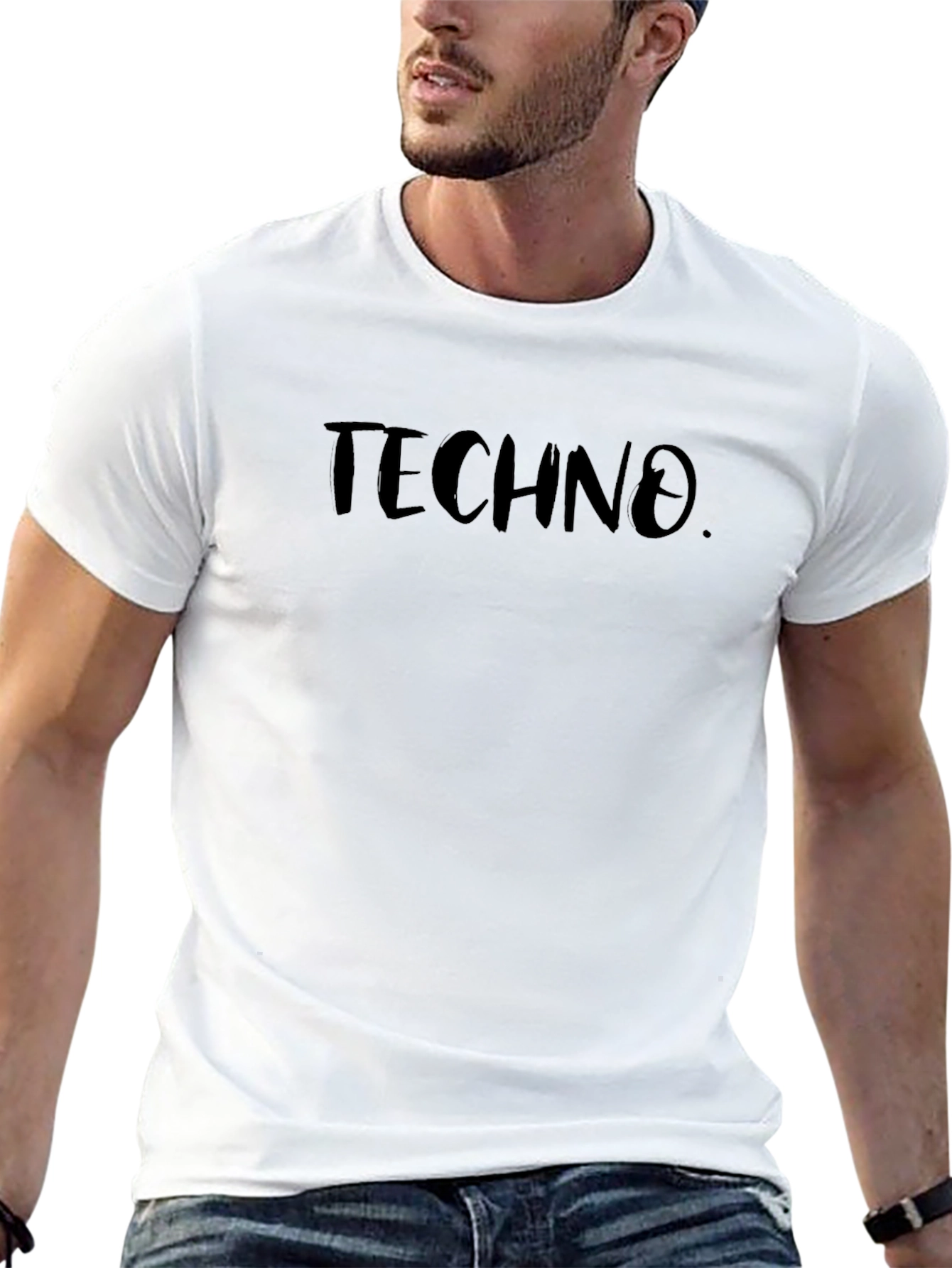 Techno Graphic T-Shirt - Classic Black Tee