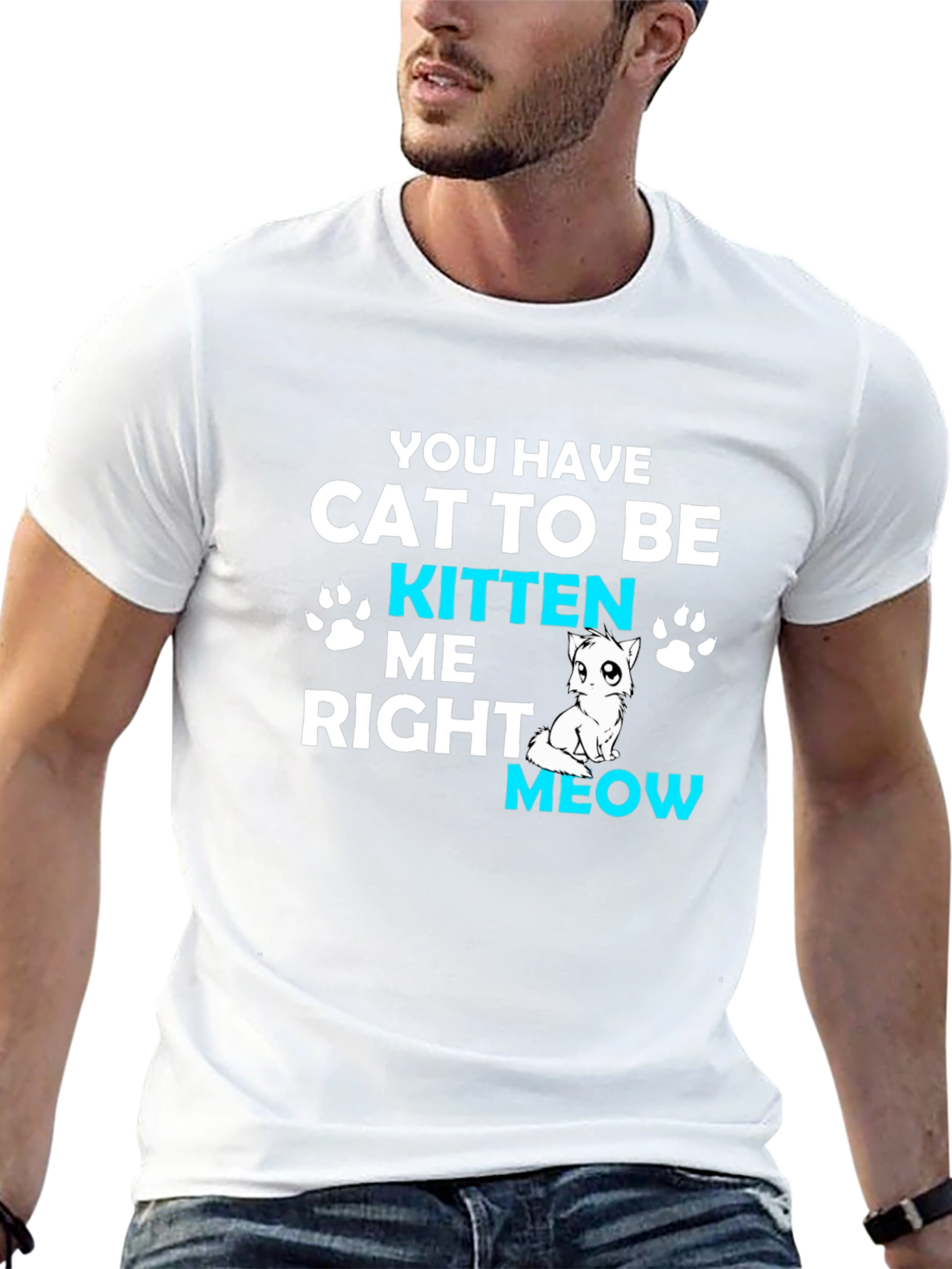 Cat Kitten Me Right Meow T-Shirt