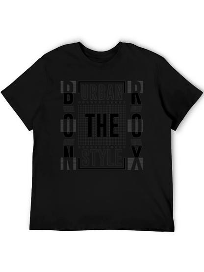 Urban Style Graphic Tee - Black