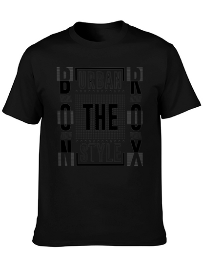 Urban Style Graphic Tee - Black