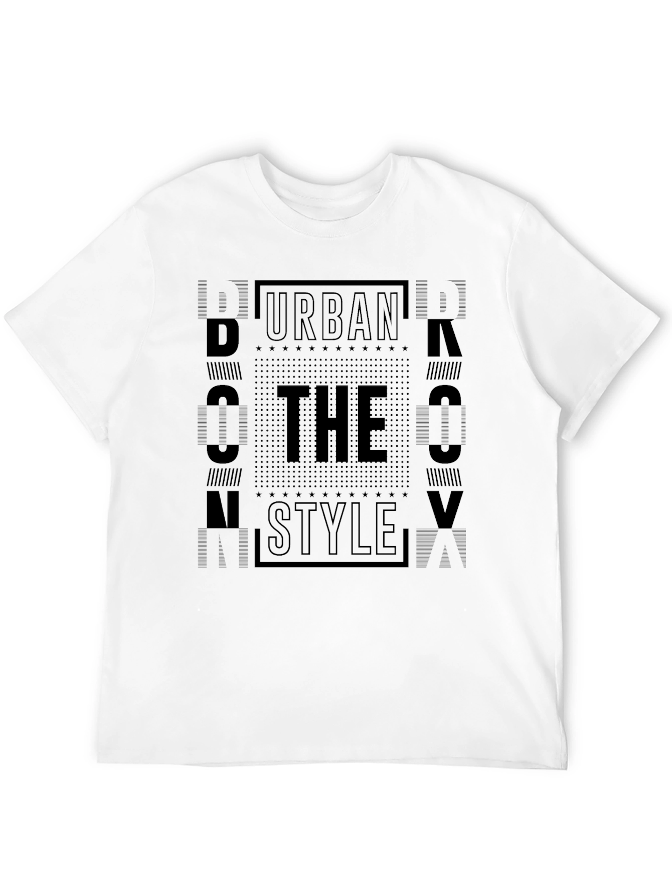 Urban Style Graphic Tee - Black
