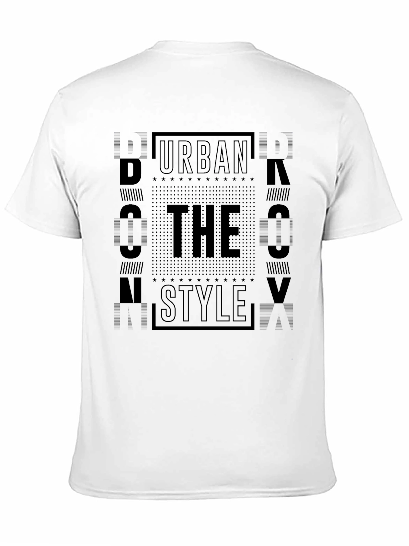 Urban Style Graphic Tee - Black