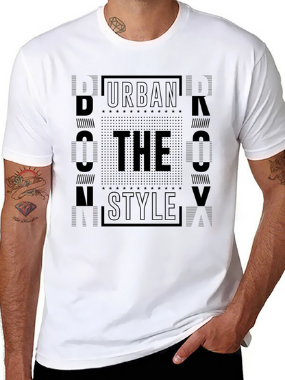 Urban Style Graphic Tee - Black
