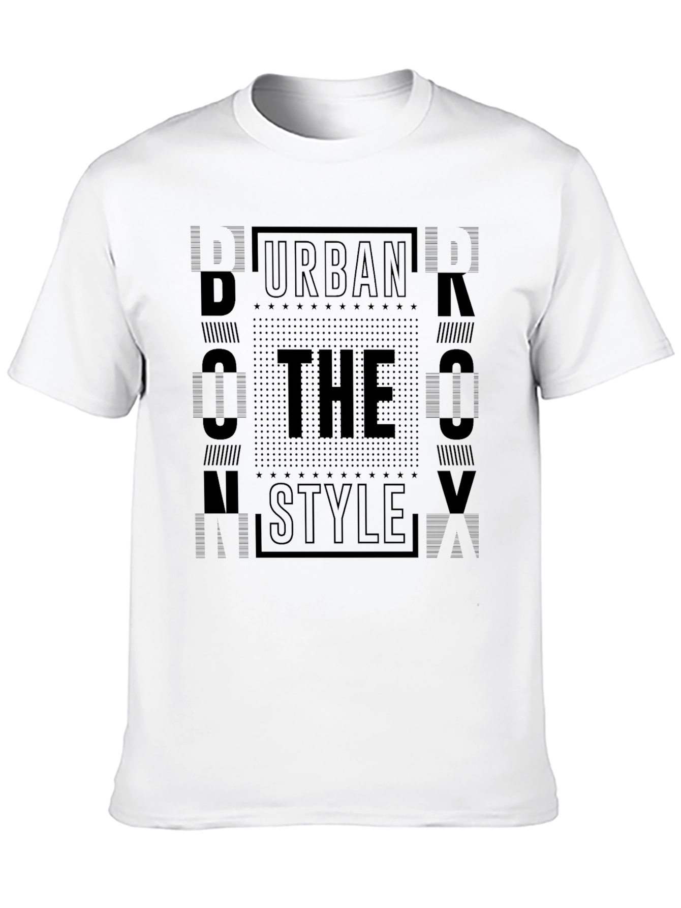 Urban Style Graphic Tee - Black