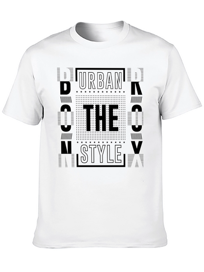 Urban Style Graphic Tee - Black