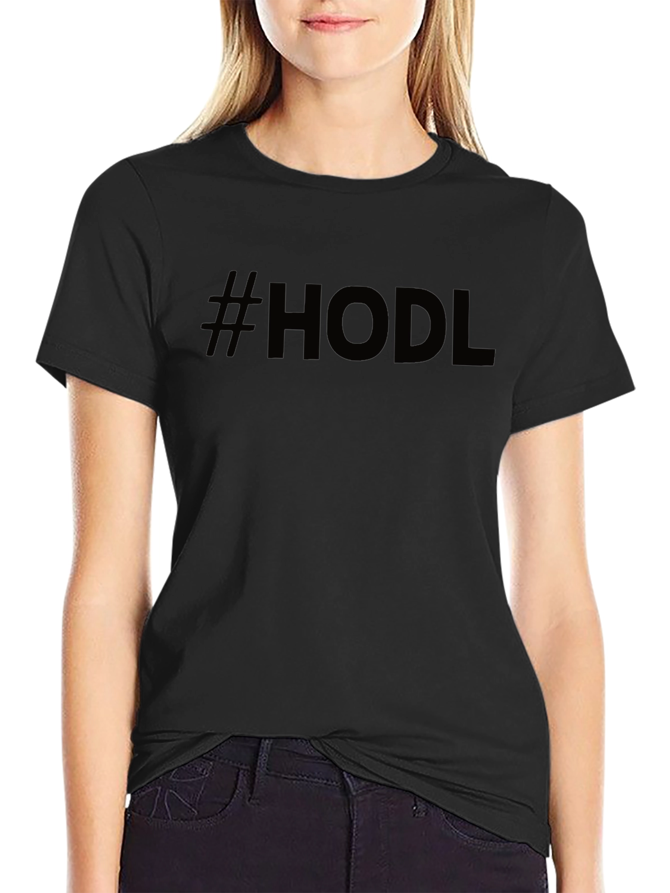 #HODL Crypto Investor Black T-Shirt
