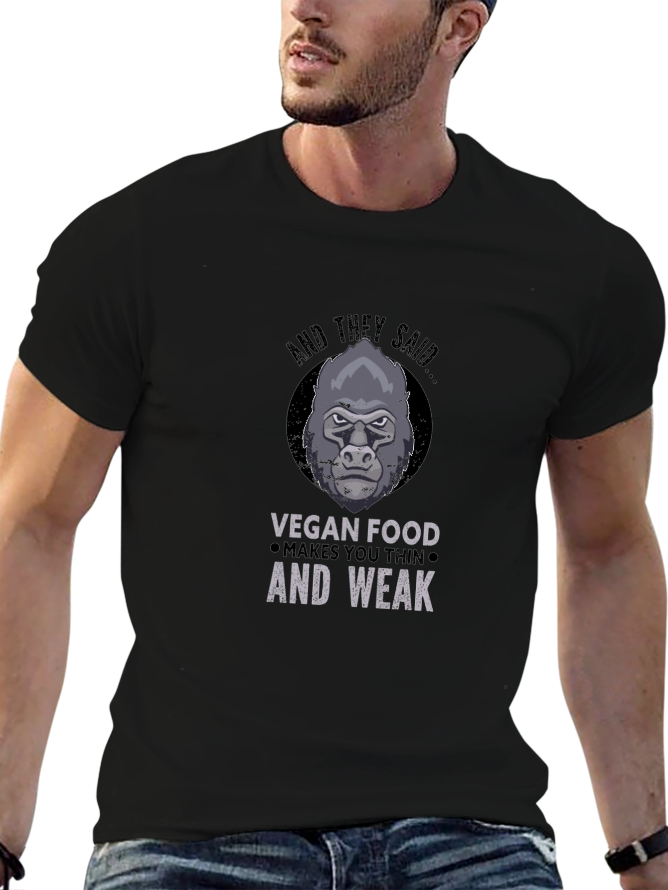Vegan Gorilla T-Shirt: Strong Vegan Apparel