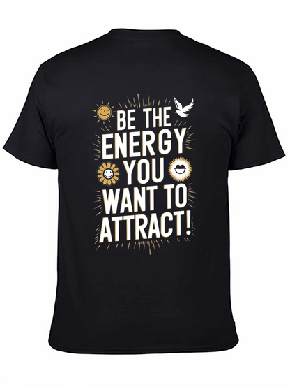 Be The Energy Black Graphic T-Shirt