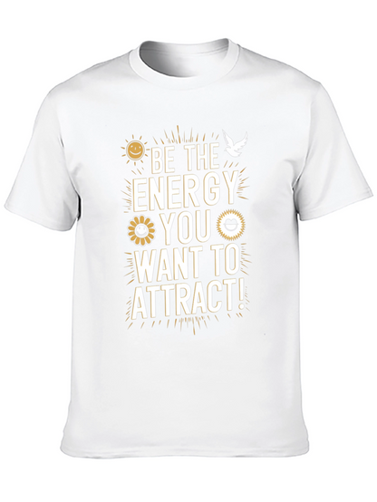 Be The Energy Black Graphic T-Shirt