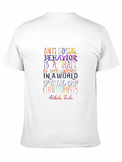 Anti-Social Behavior Nikola Tesla T-Shirt