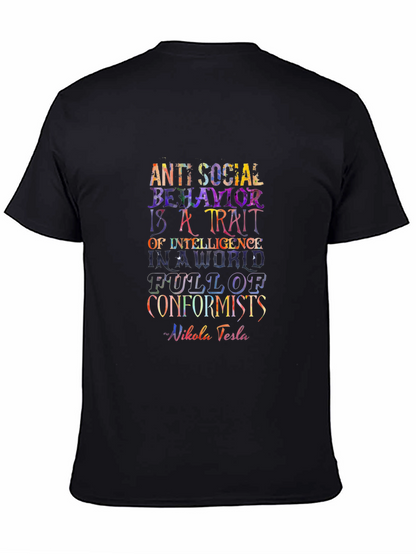 Anti-Social Behavior Nikola Tesla T-Shirt