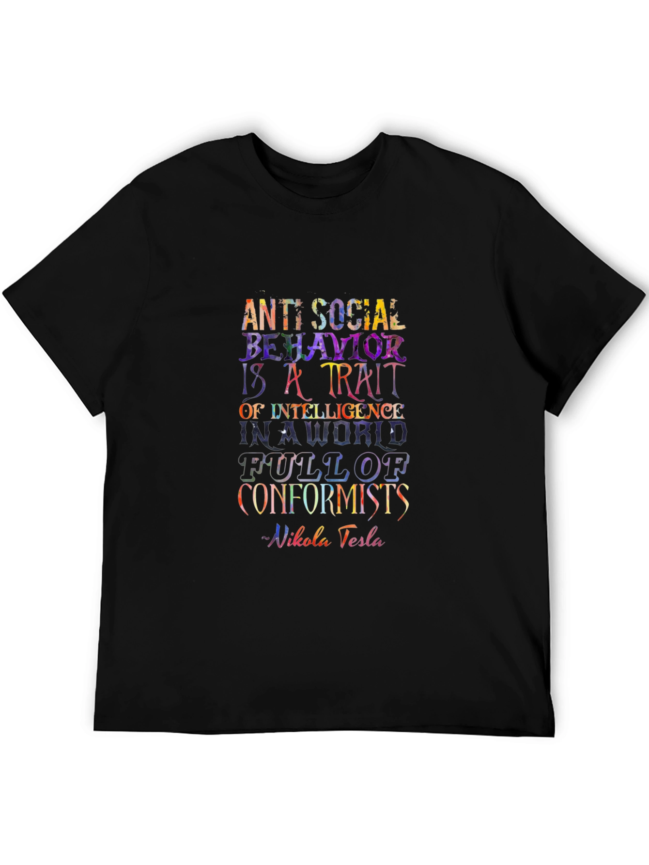 Anti-Social Behavior Nikola Tesla T-Shirt