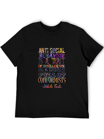 Anti-Social Behavior Nikola Tesla T-Shirt