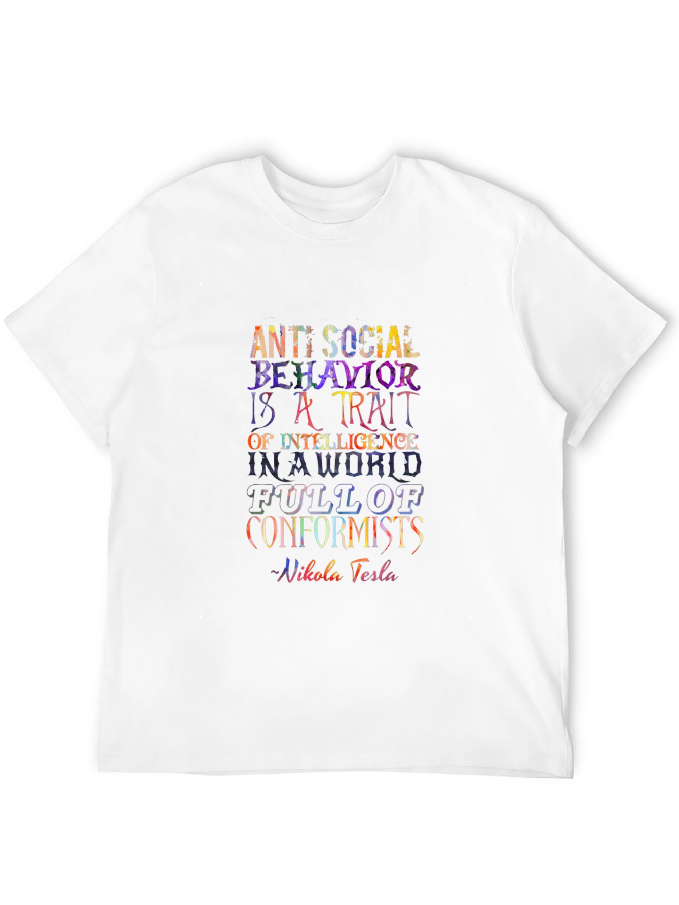 Anti-Social Behavior Nikola Tesla T-Shirt