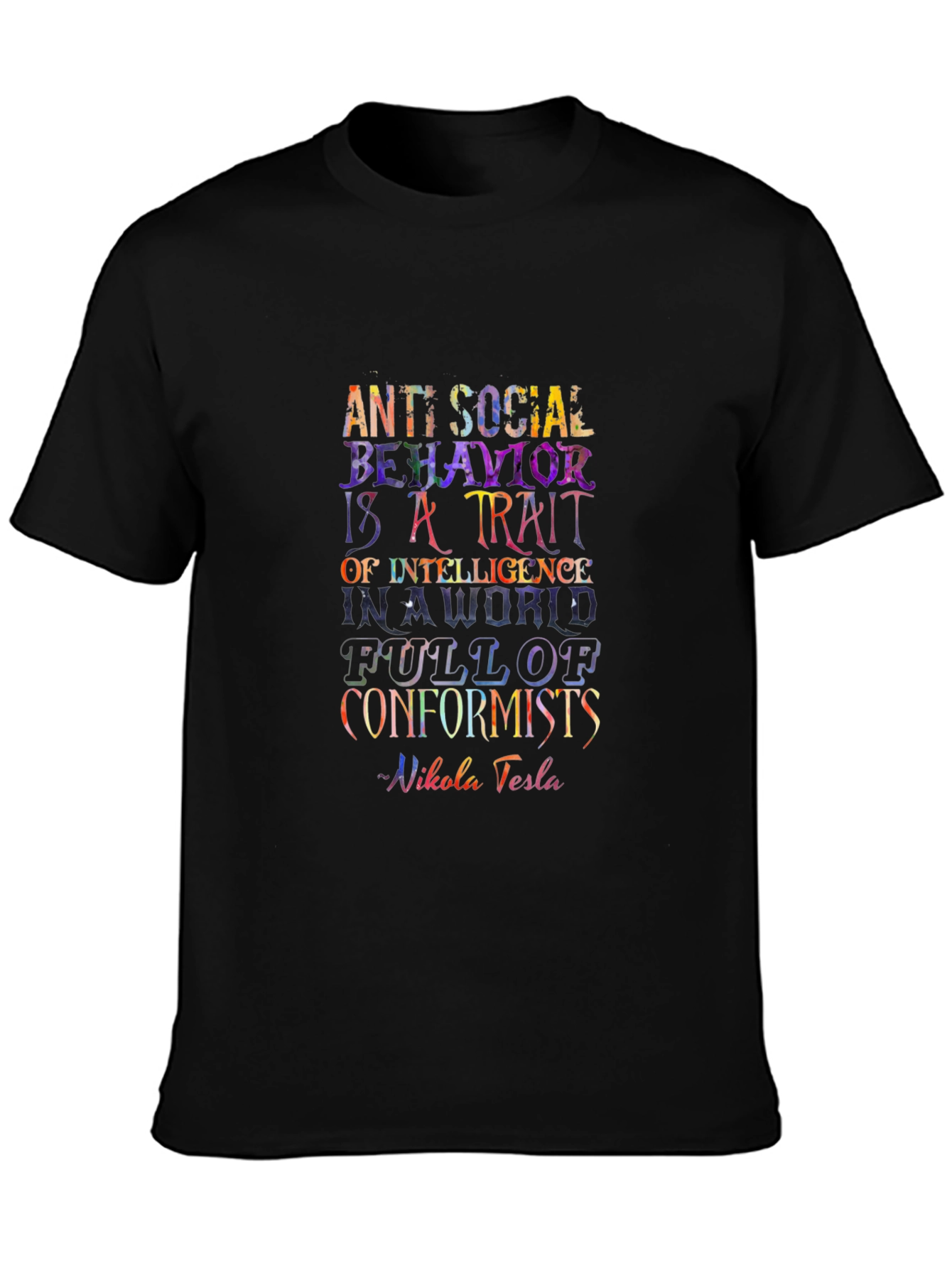 Anti-Social Behavior Nikola Tesla T-Shirt