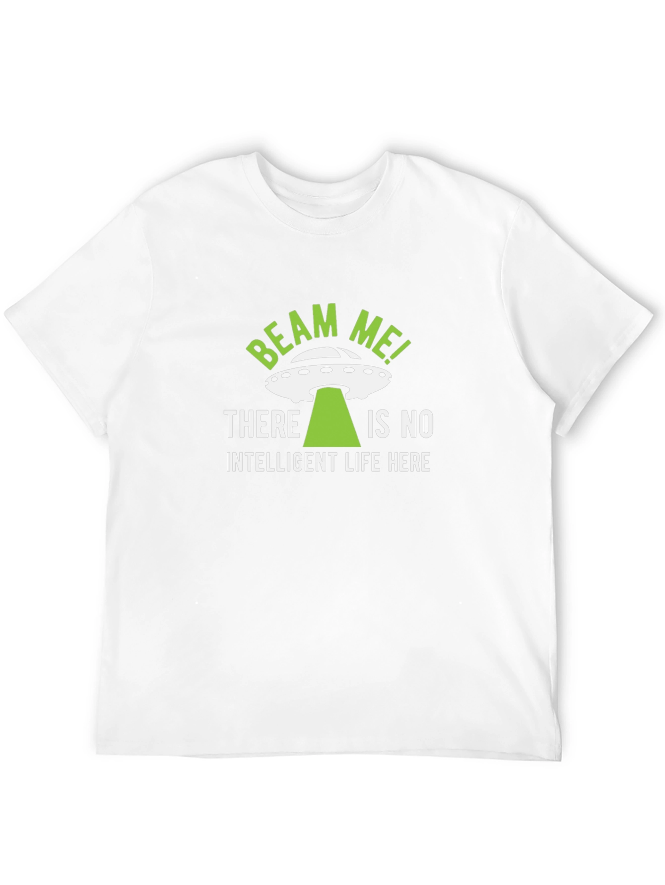 Beam Me Up T-Shirt Alien UFO Novelty Tee