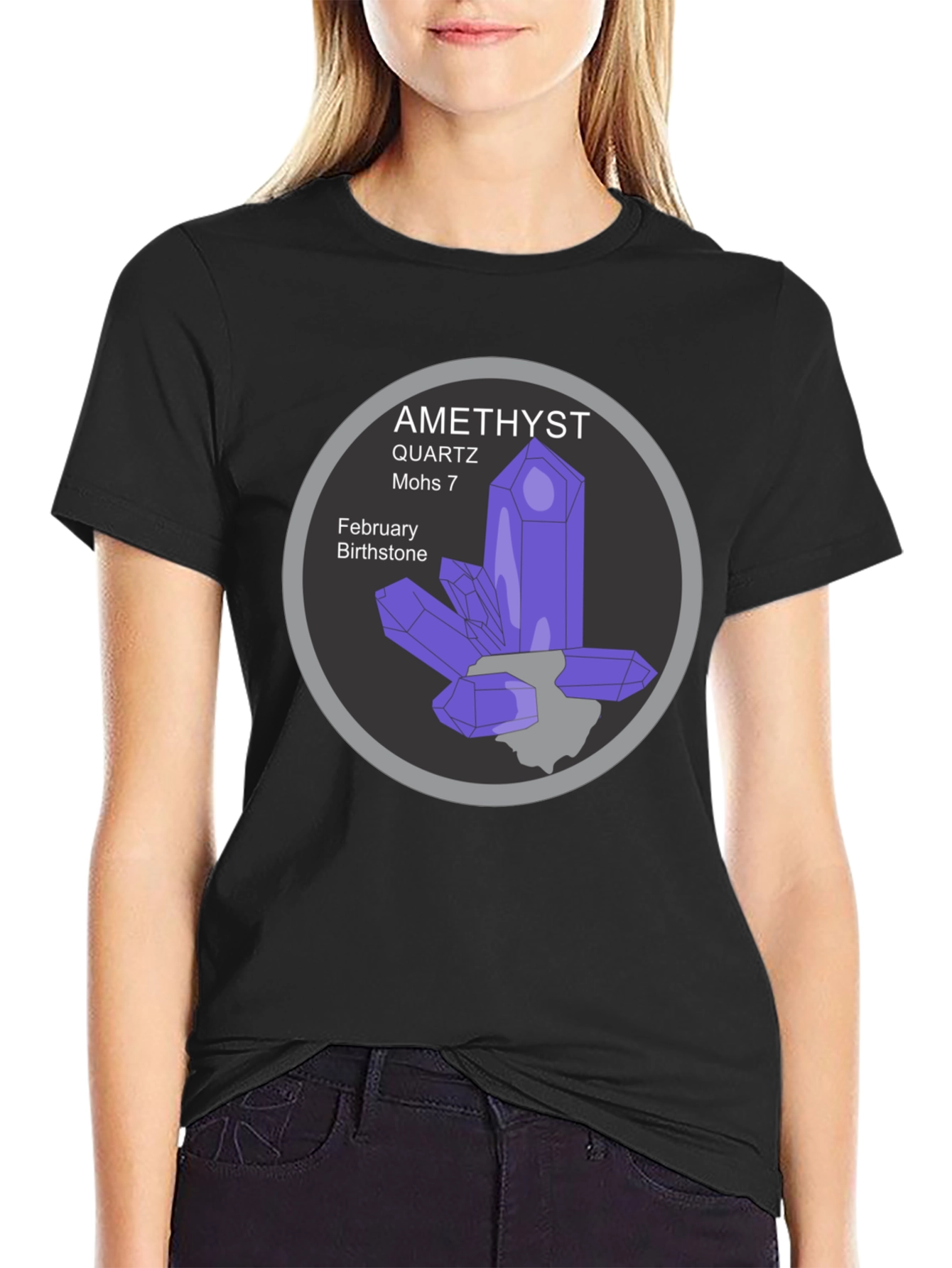 Amethyst Quartz February Birthstone T-Shirt