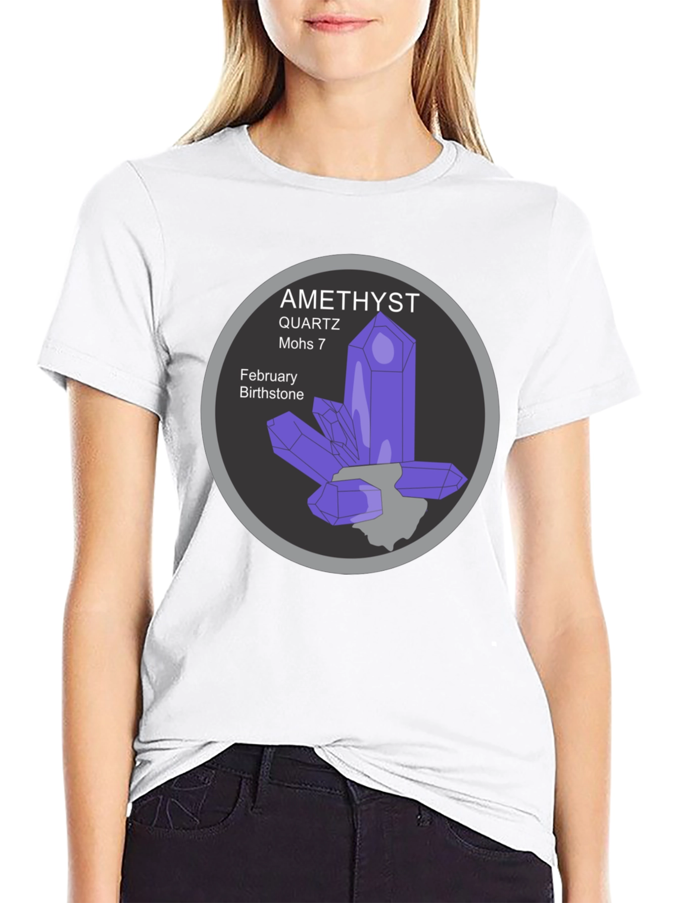 Amethyst Quartz February Birthstone T-Shirt