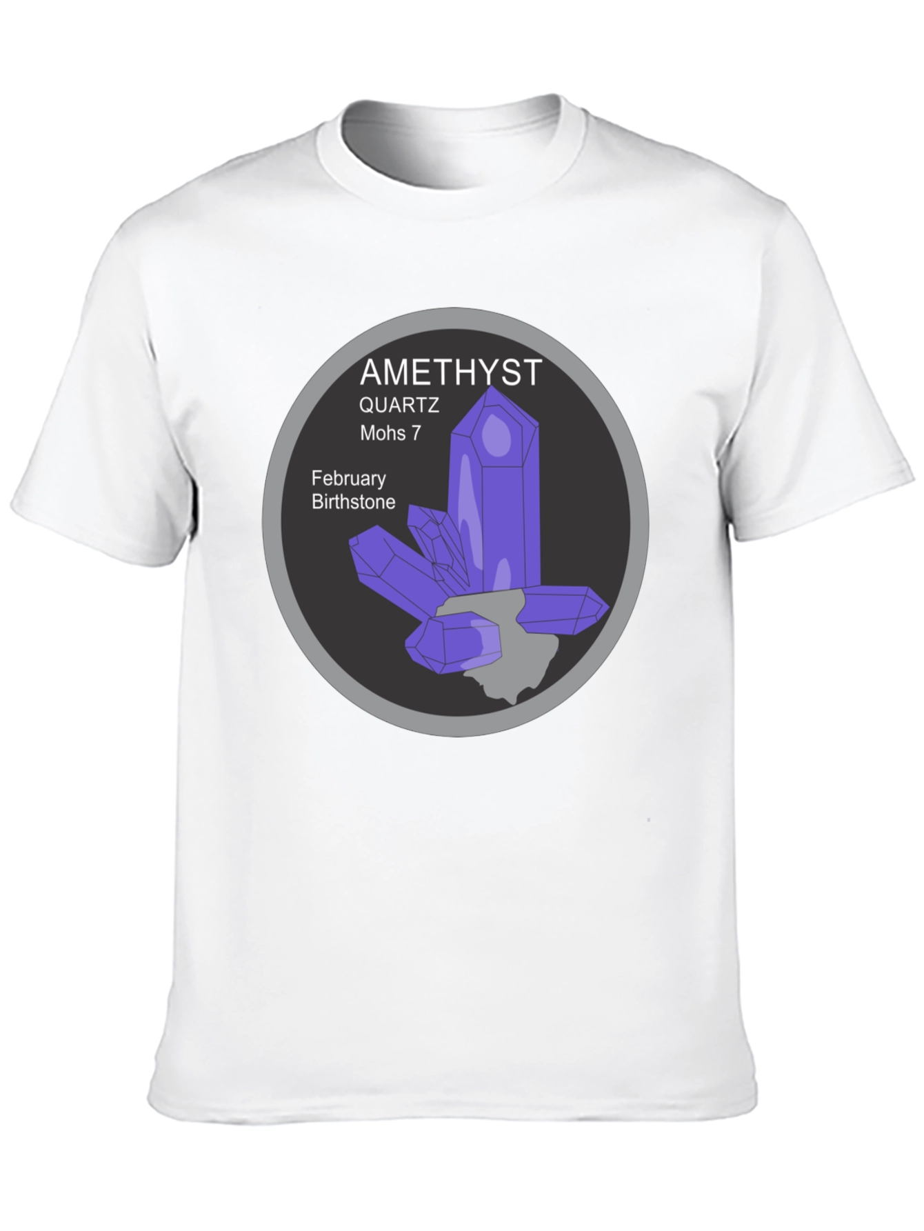 Amethyst Quartz February Birthstone T-Shirt
