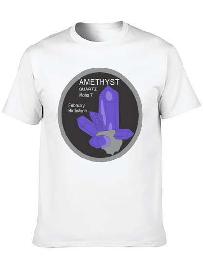 Amethyst Quartz February Birthstone T-Shirt
