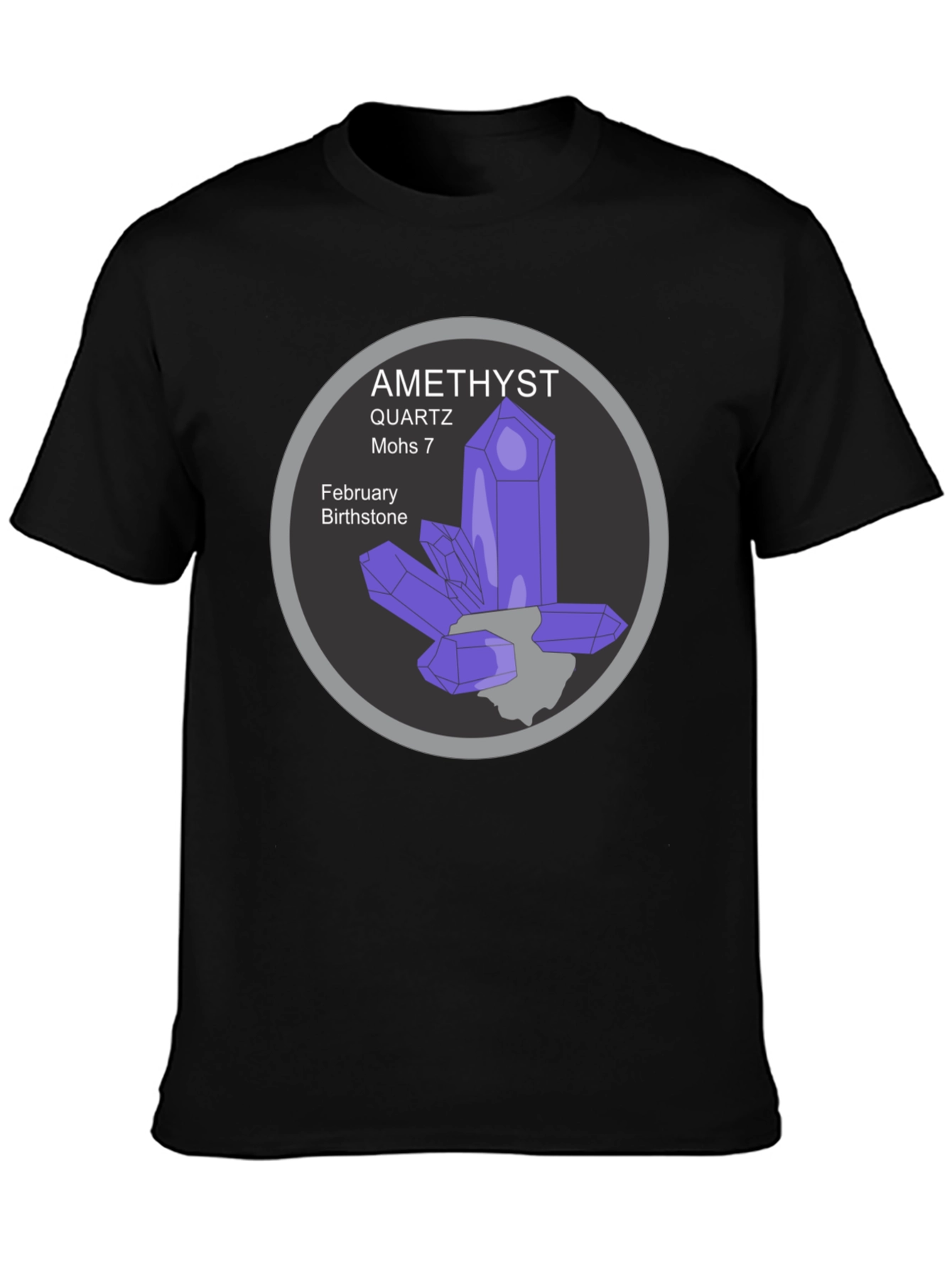 Amethyst Quartz February Birthstone T-Shirt