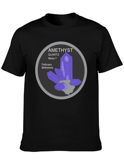 Amethyst Quartz February Birthstone T-Shirt