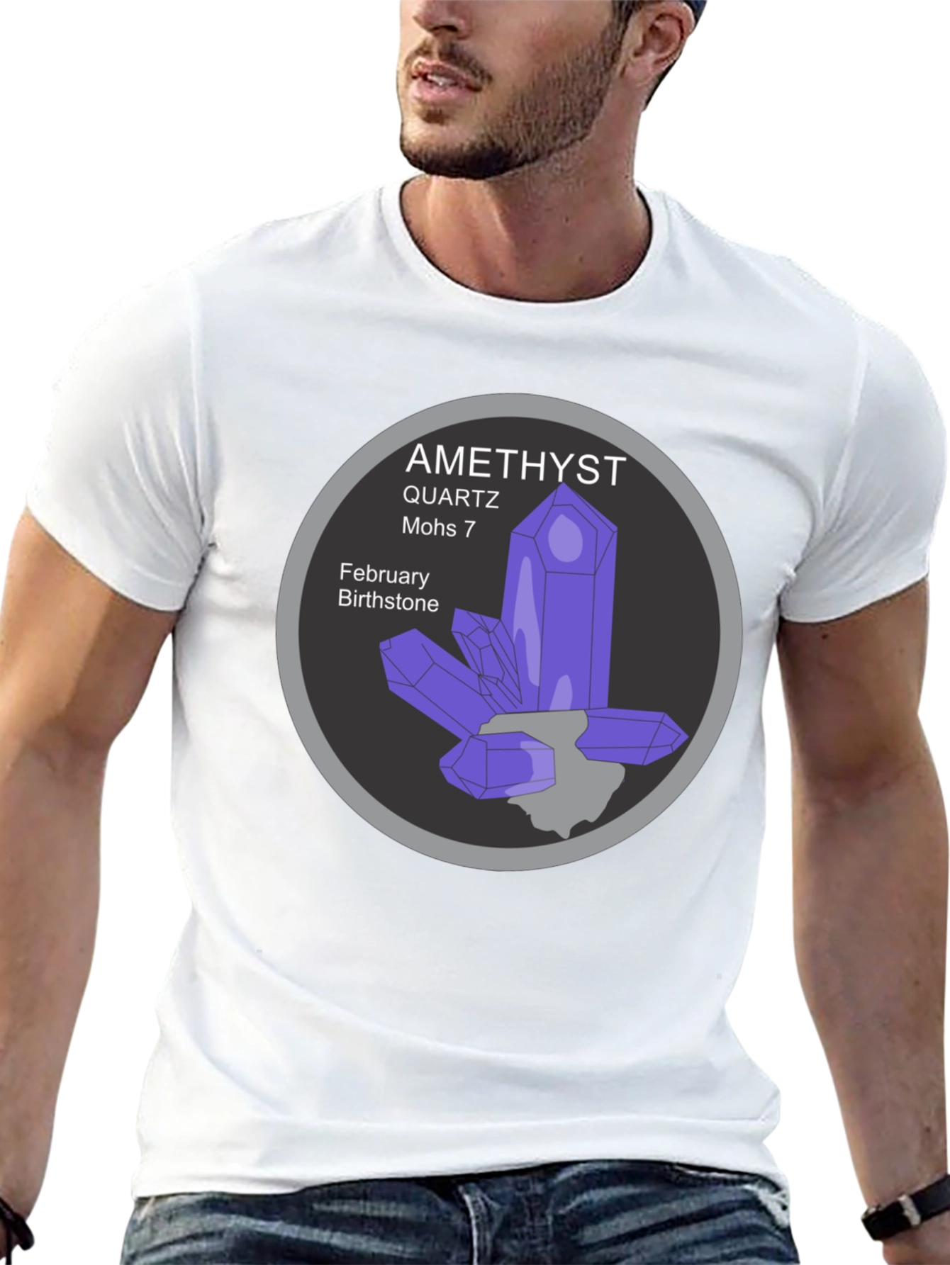 Amethyst Quartz February Birthstone T-Shirt