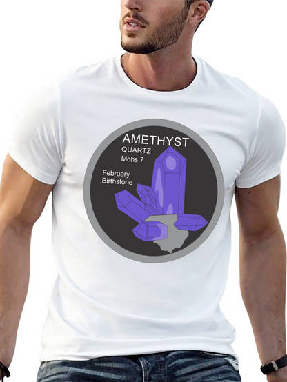 Amethyst Quartz February Birthstone T-Shirt