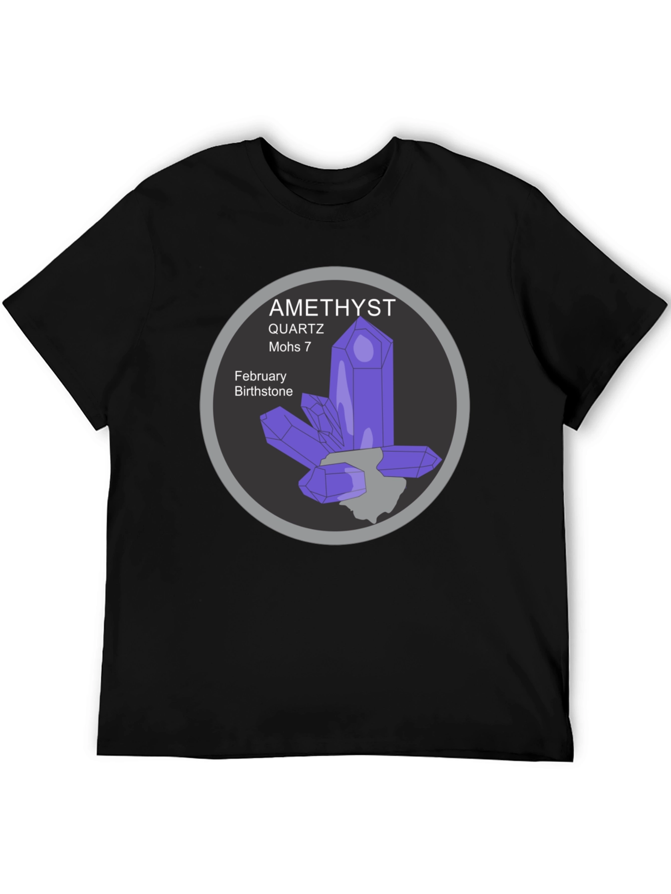 Amethyst Quartz February Birthstone T-Shirt