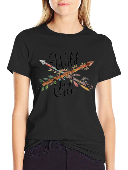 Wild and Free Arrow T-Shirt - Black