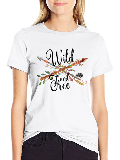 Wild and Free Arrow T-Shirt - Black