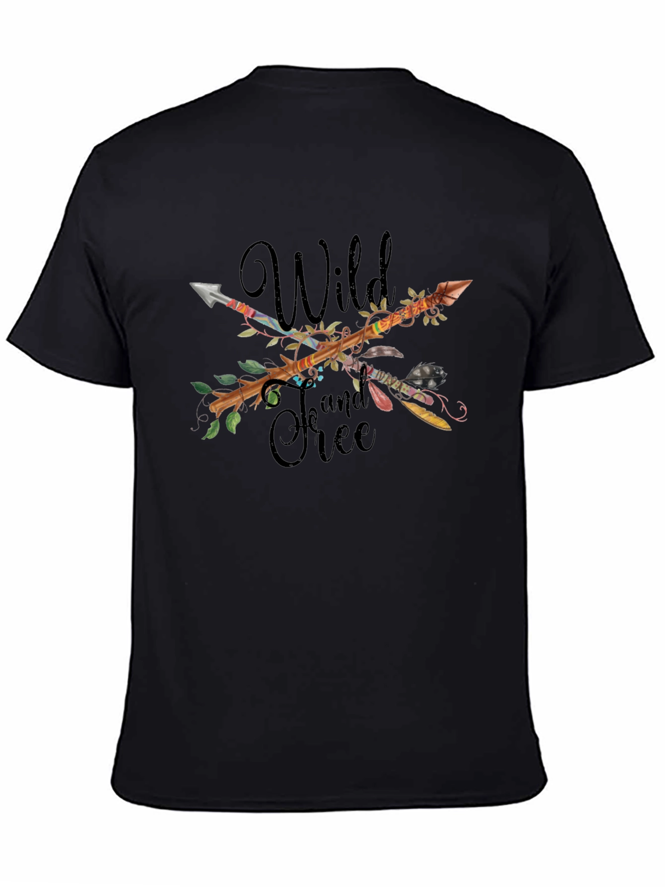 Wild and Free Arrow T-Shirt - Black
