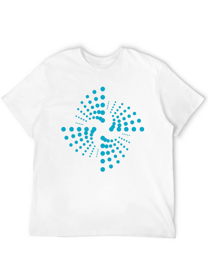 Abstract Dot Pattern Black T-Shirt