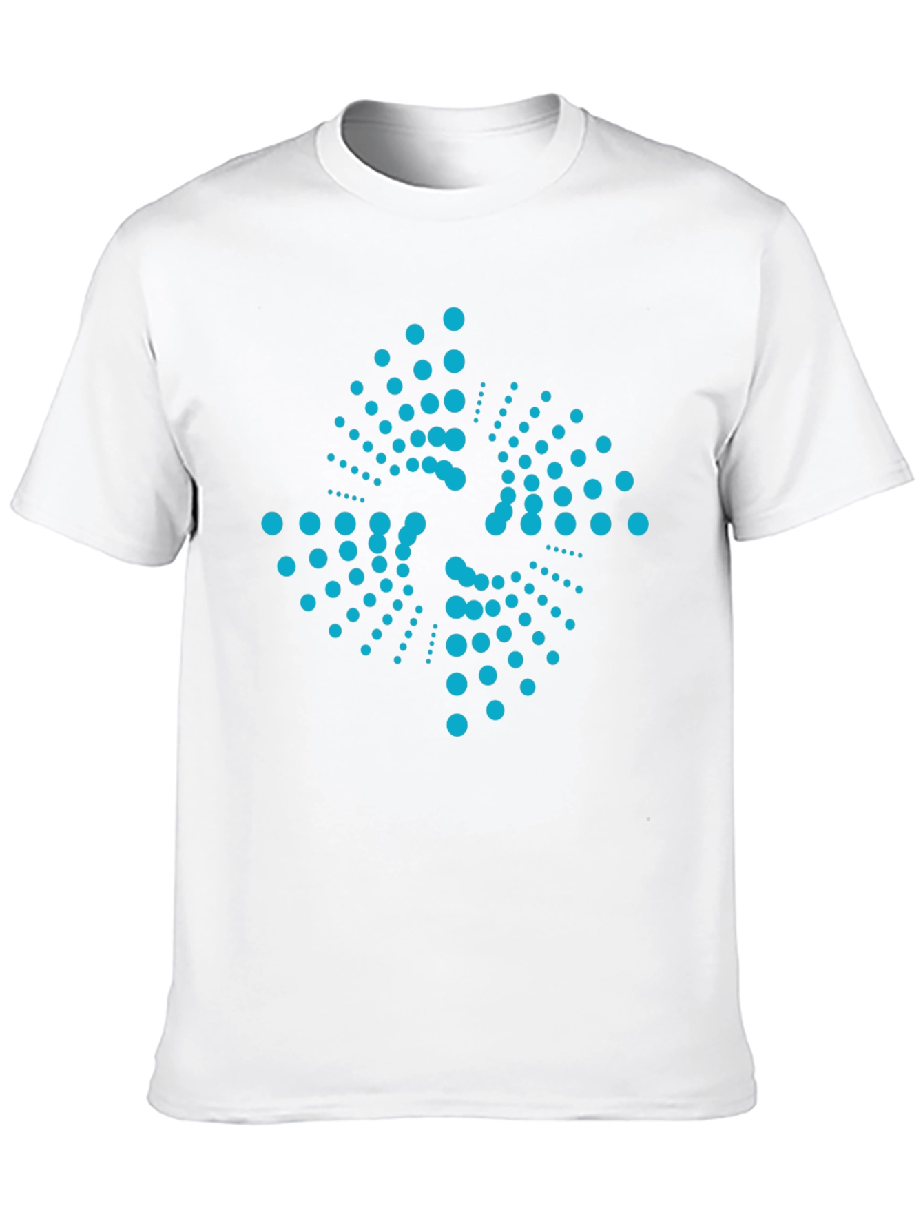 Abstract Dot Pattern Black T-Shirt