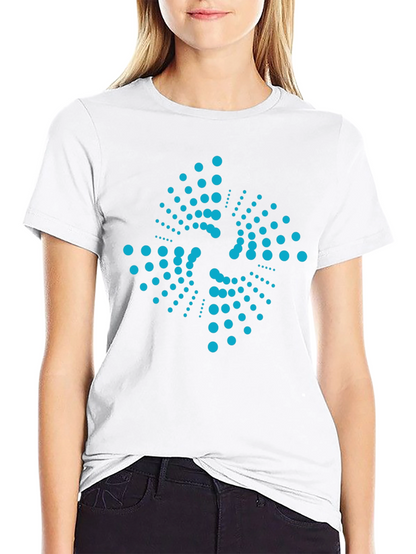 Abstract Dot Pattern Black T-Shirt