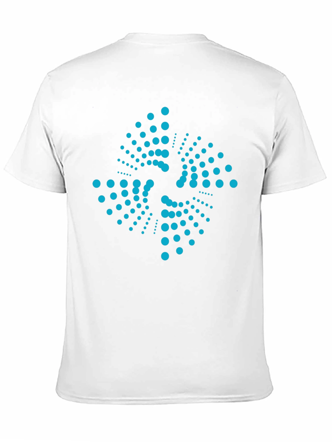 Abstract Dot Pattern Black T-Shirt