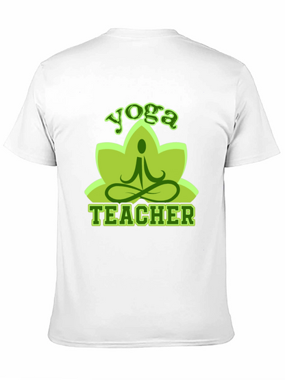 Yoga Teacher T-Shirt - Lotus Design Soft Cotton Blend