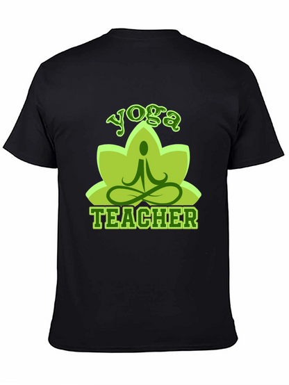 Yoga Teacher T-Shirt - Lotus Design Soft Cotton Blend