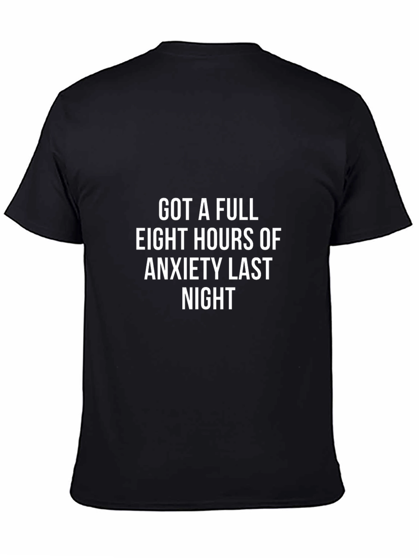 Anxiety Hours T-Shirt - Black Crew Neck Tee