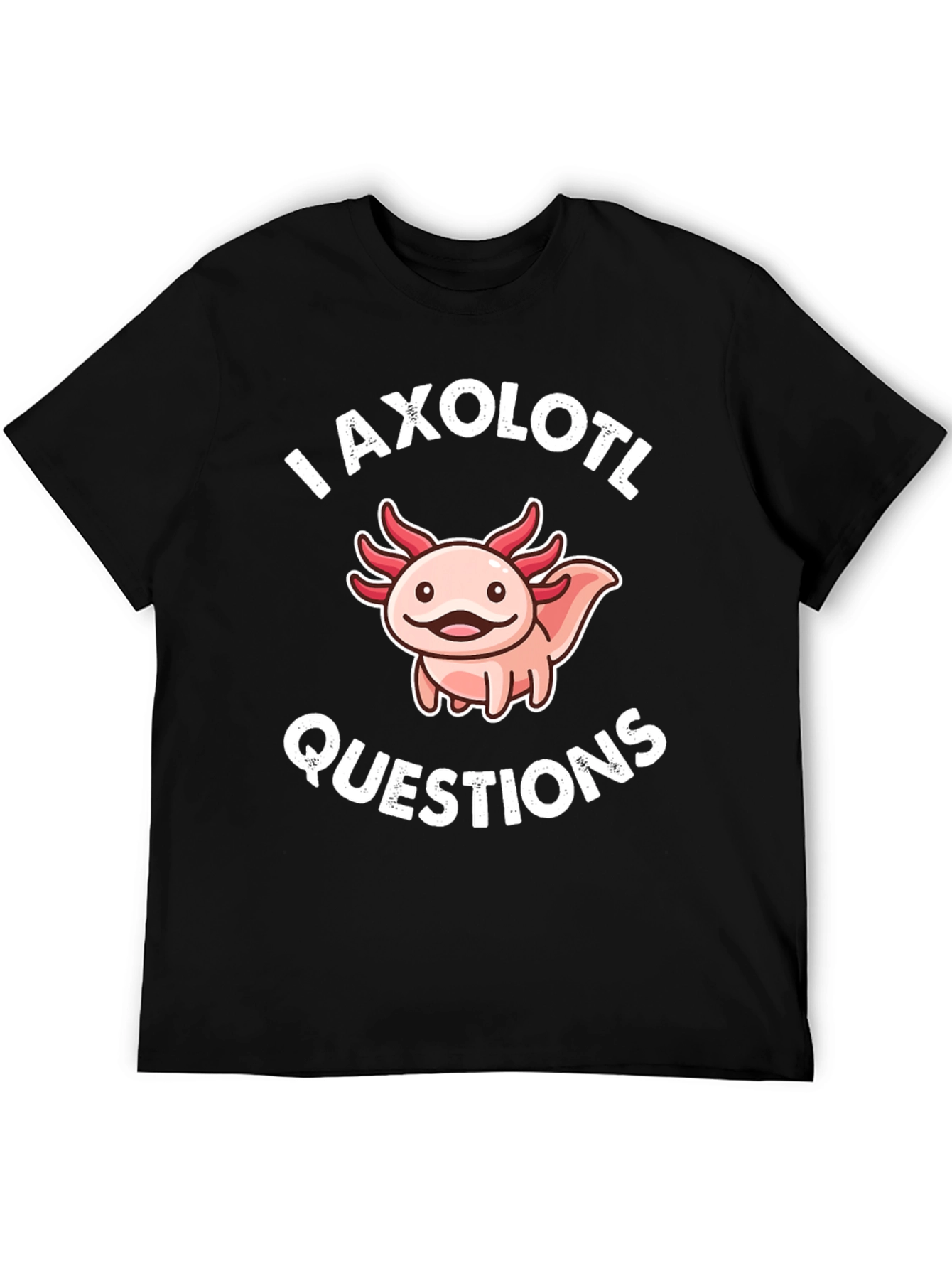 Axolotl Questions Funny Graphic T-Shirt