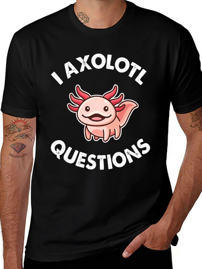 Axolotl Questions Funny Graphic T-Shirt