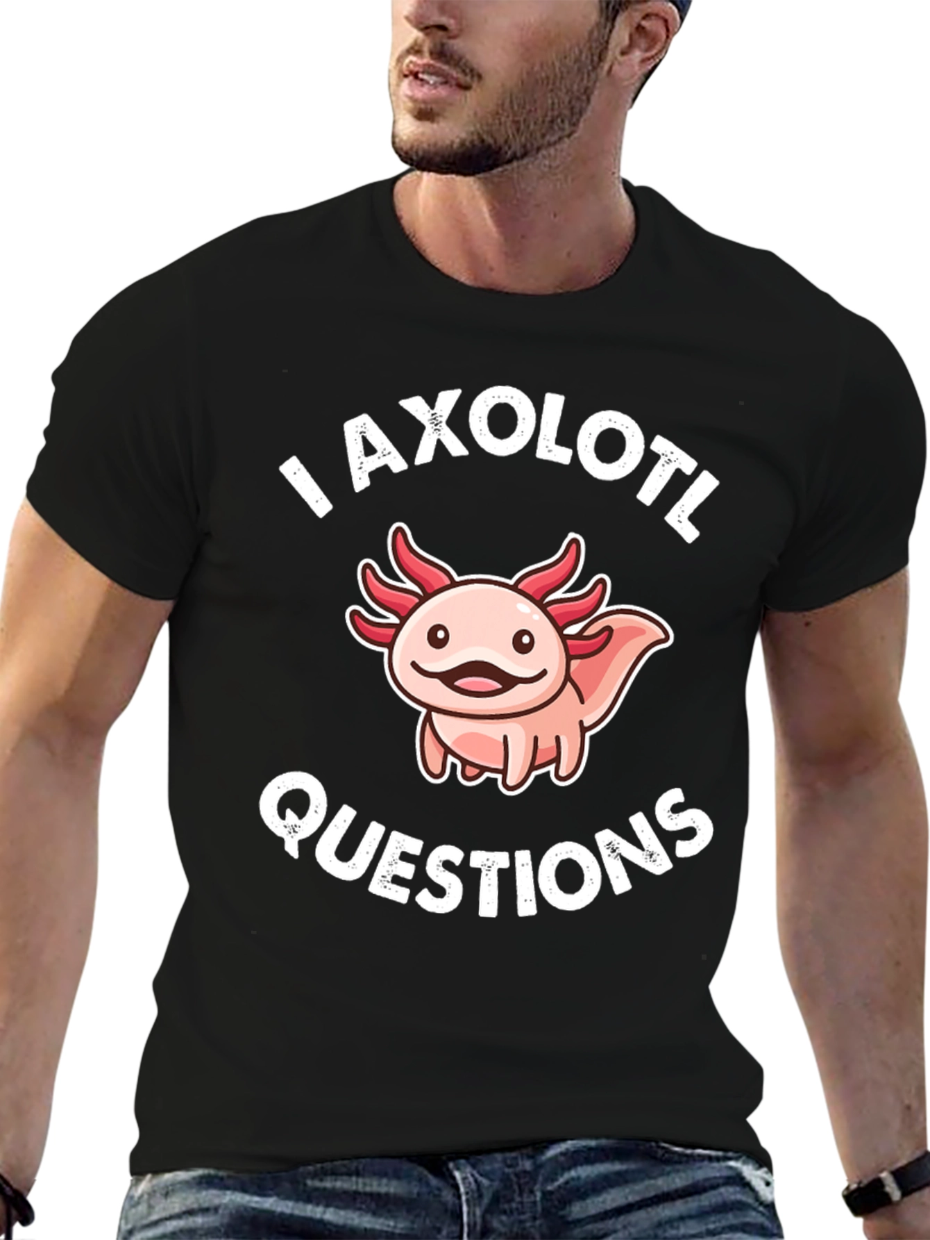 Axolotl Questions Funny Graphic T-Shirt