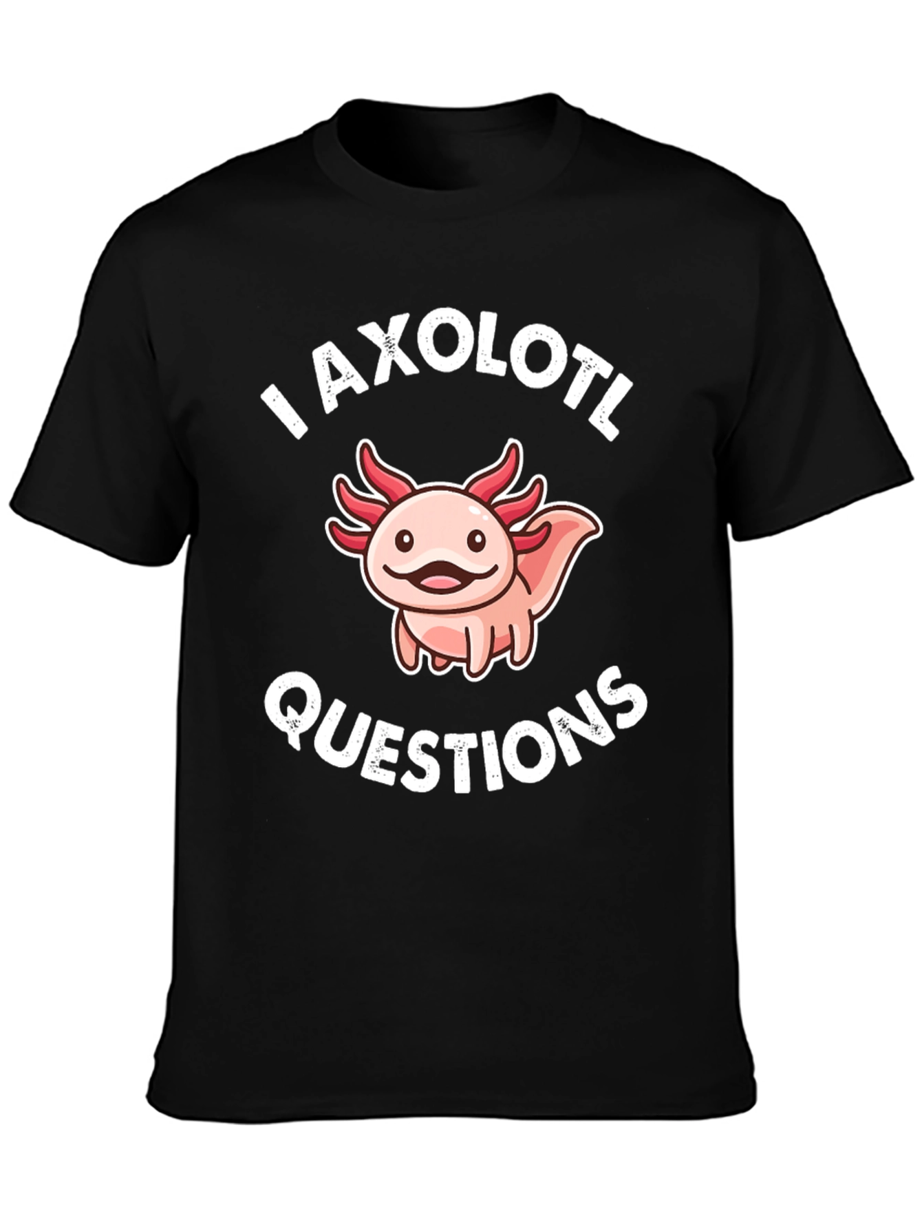Axolotl Questions Funny Graphic T-Shirt