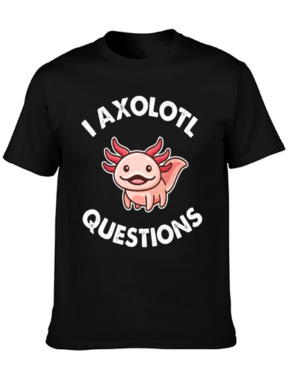 Axolotl Questions Funny Graphic T-Shirt
